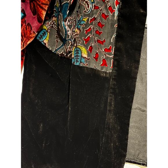 Chico’s New JACKET Cardigan Open BURNOUT VELVET Artsy Fairy whimsigoth sz s/m - Picture 10 of 11